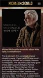 Mobile Screenshot of michaelmcdonald.com